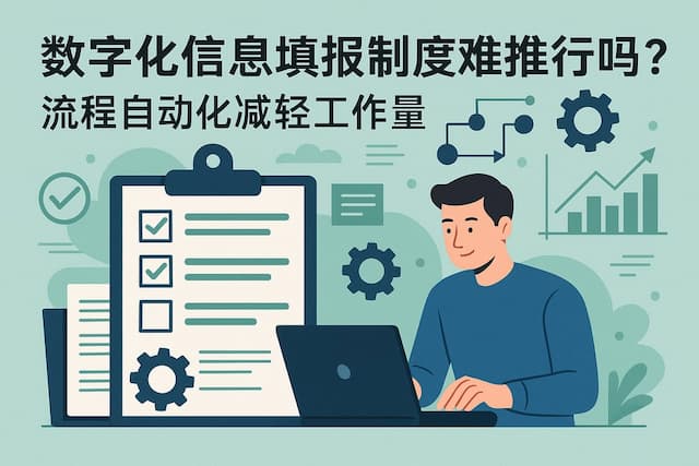 数字化信息填报制度难推行吗？流程自动化减轻工作量