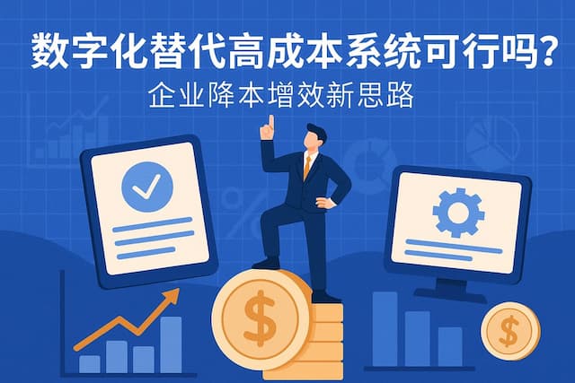 数字化替代高成本系统可行吗？企业降本增效新思路