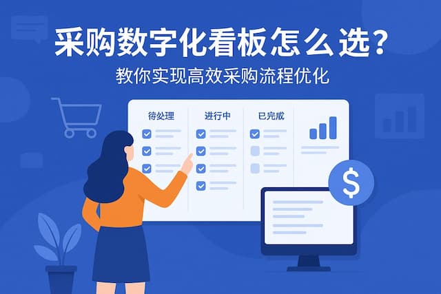 采购数字化看板怎么选？教你实现高效采购流程优化
