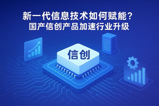 新一代信息技术如何赋能？国产信创产品加速行业升级