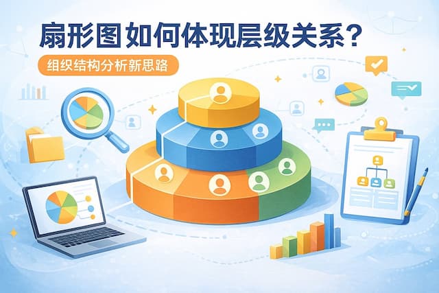 扇形图如何体现层级关系？组织结构分析新思路