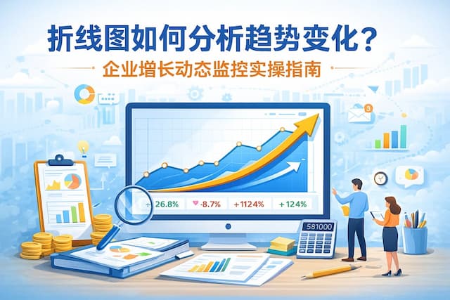 折线图如何分析趋势变化？企业增长动态监控实操指南