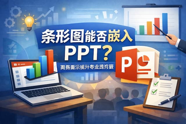 条形图能否嵌入PPT？商务演示提升专业度方案