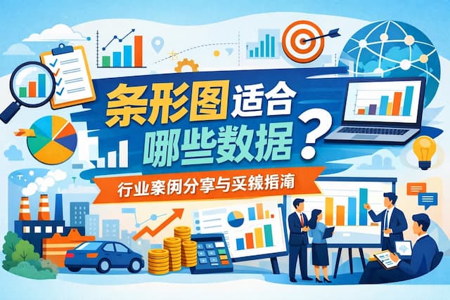 条形图适合哪些数据？行业案例分享与实操指南