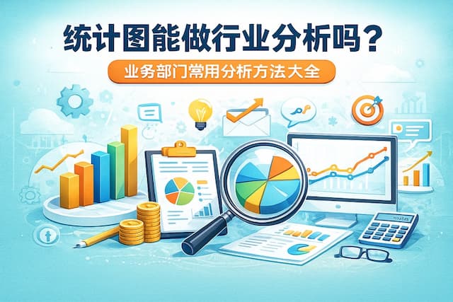 统计图能做行业分析吗？业务部门常用分析方法大全