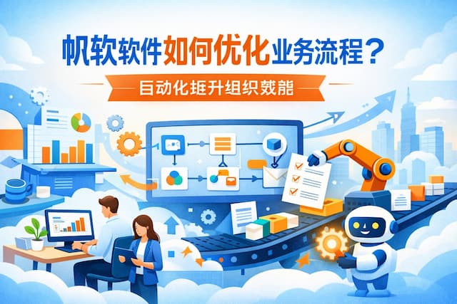帆软软件如何优化业务流程？自动化提升组织效能
