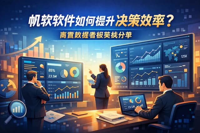 帆软软件如何提升决策效率？高管数据看板实战分享