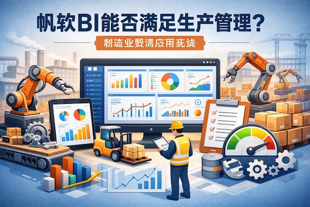 帆软BI能否满足生产管理？制造业数据应用实战