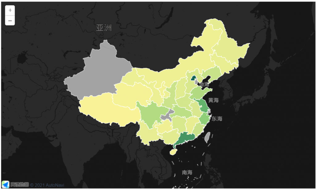 地图数据可视化,动态地图,finebi