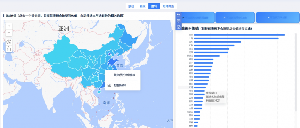 知识图谱可视化的可交互性展示